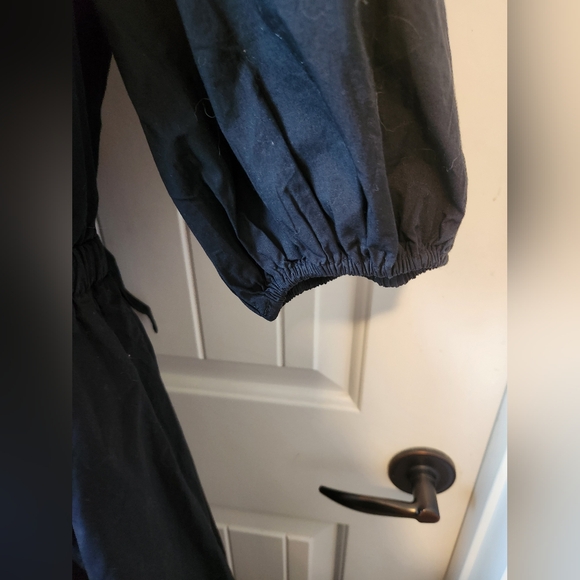 The Drop Women's Black Prisha Cut-Out Poplin Midi Dress | Sz M | NWT - Picture 9 of 11